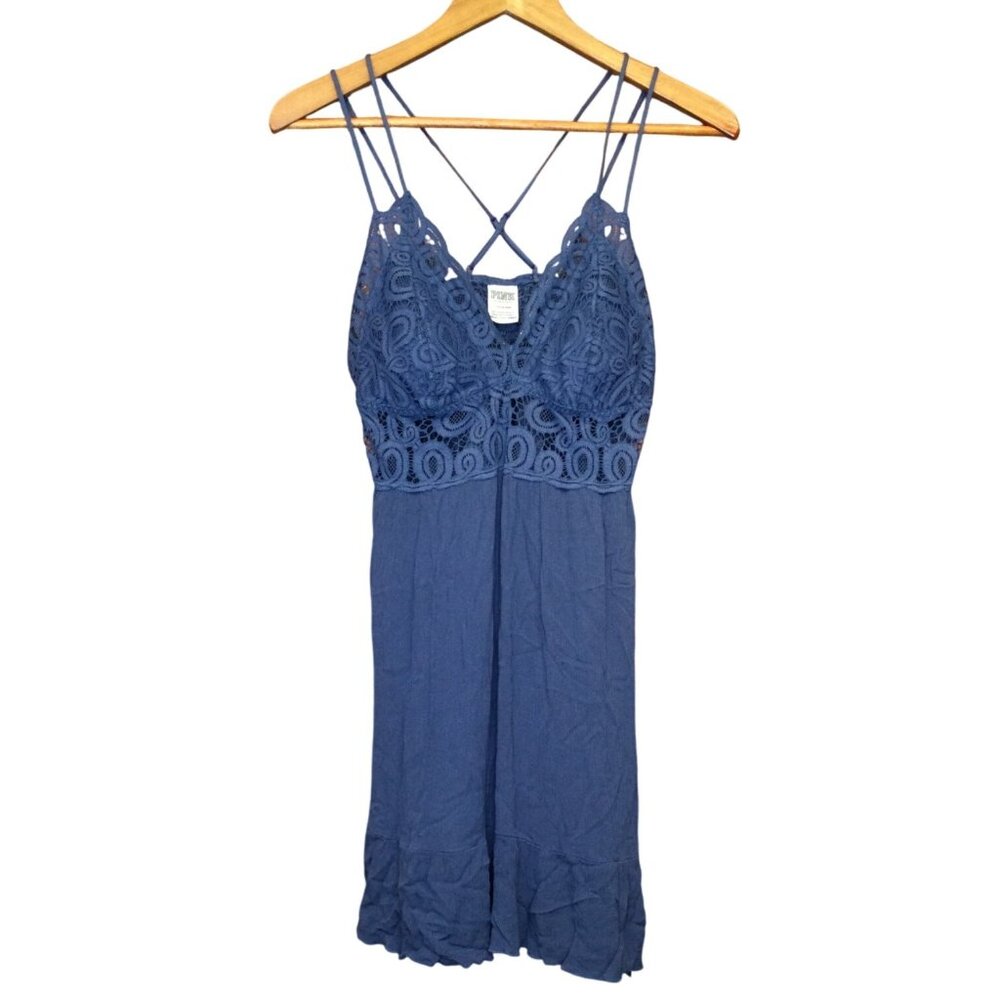 Pink Victorias Secret Lace Babydoll Slip Dress Size L Strappy Fairycore Nighty